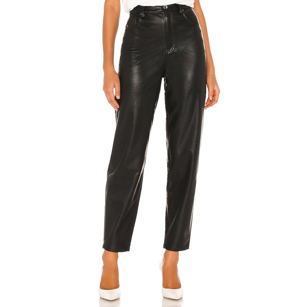 WWW Dani Vegan Leather Boyfriend Pant